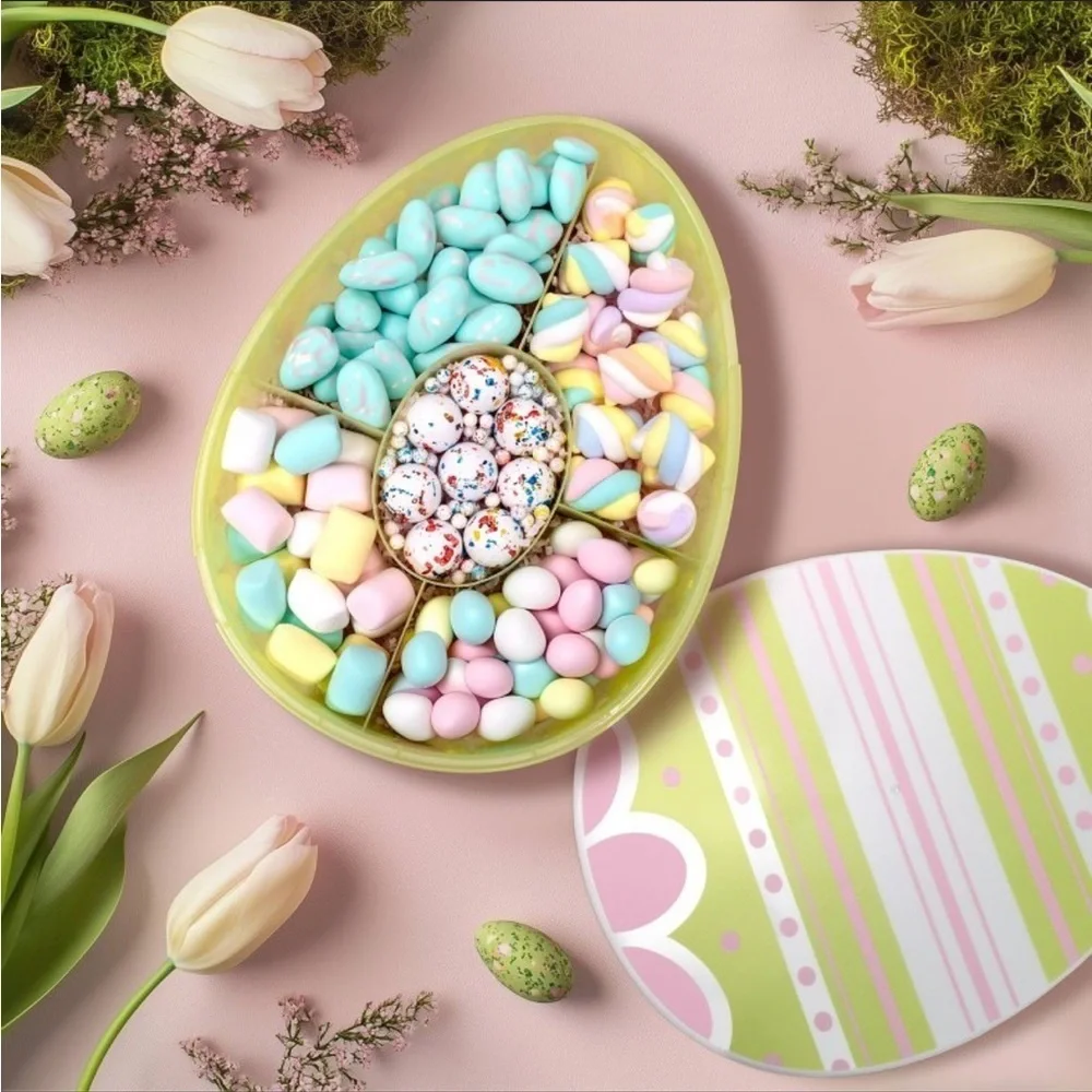 Cook With Color Easter Egg Snack Box Food Storage Green Container